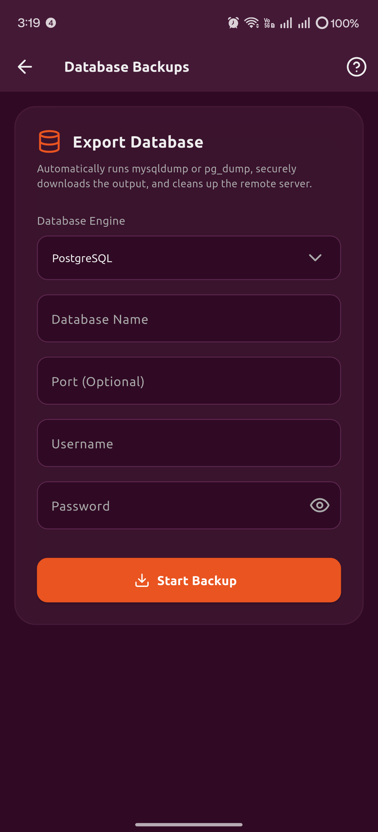 Server Dashboard